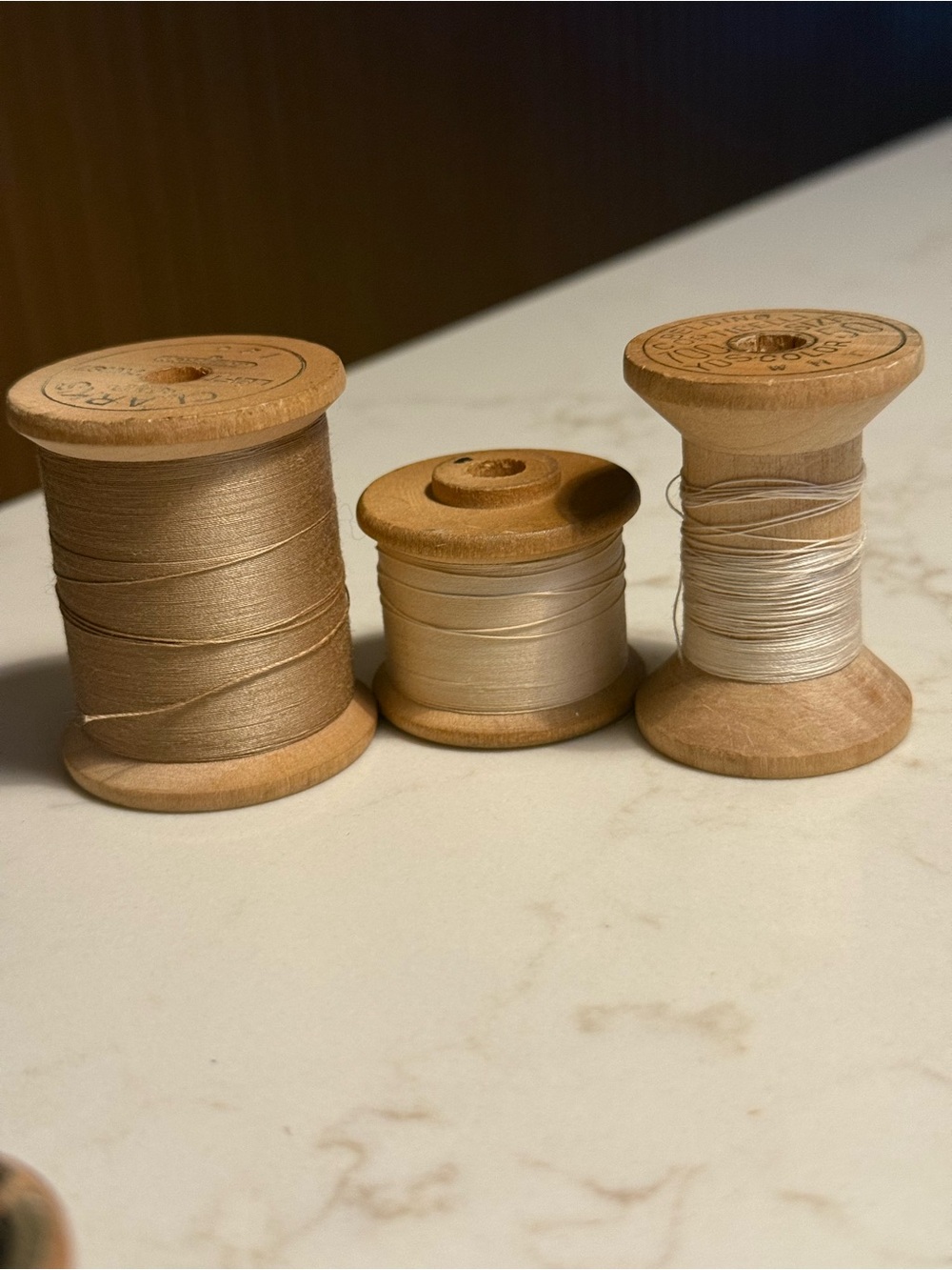 Vintage Clark’s O.N.T. Belding Corticelli Coats Wooden Thread Spools Boilfast